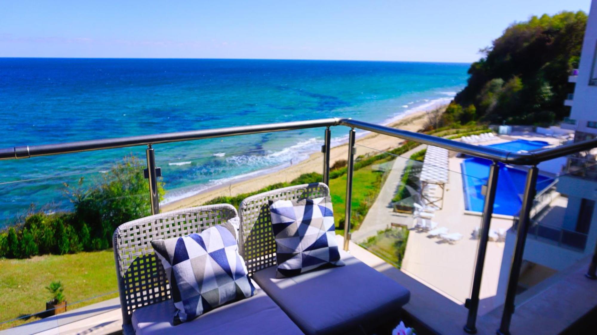 Апартаменти Бяла Клиф На Плажа - Apartments Byala Cliff First Line Exteriör bild